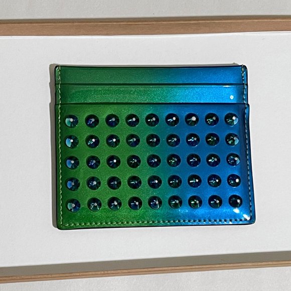 Christian Louboutin | Panettone Gradation Studded Spike Card Case Holder Wallet - Picture 3 of 13